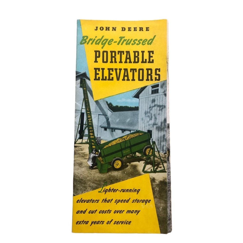 John Deere Bridge-Trussed Portable Elevators 1951